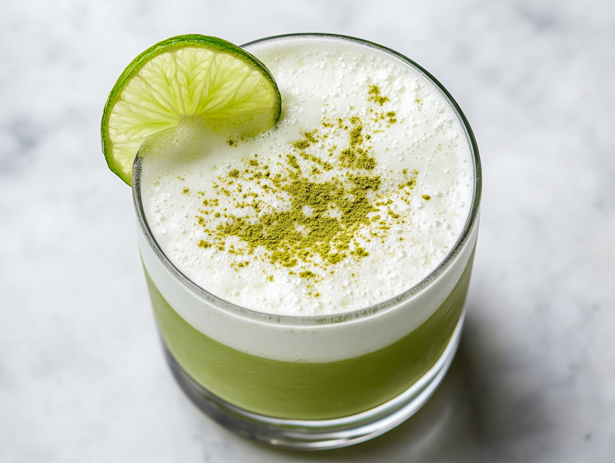 Matcha lime Fizz recipe