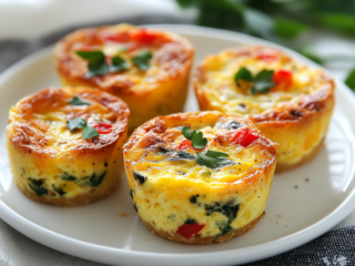 Mini Crustless Quiche Recipe