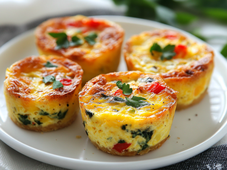 Mini Crustless Quiche Recipe