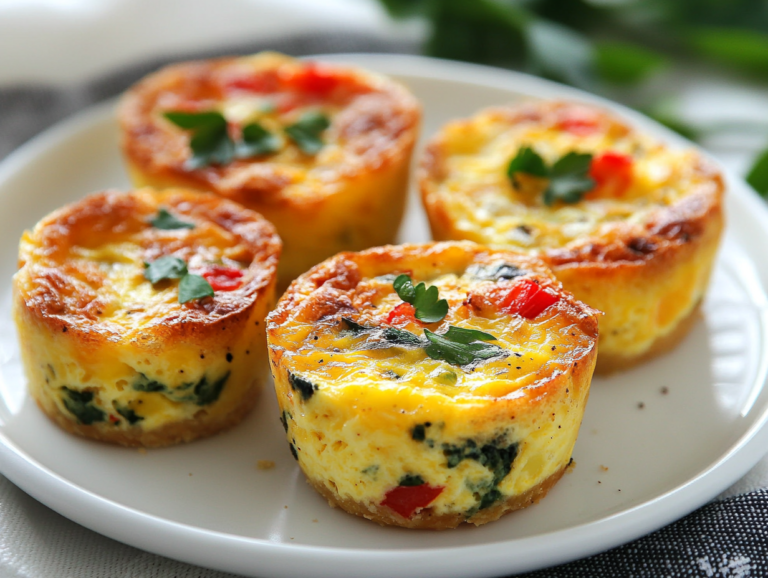 Mini Crustless Quiche Recipe