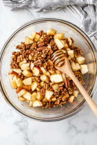 Mix everything well until the ingredients are evenly distributed.