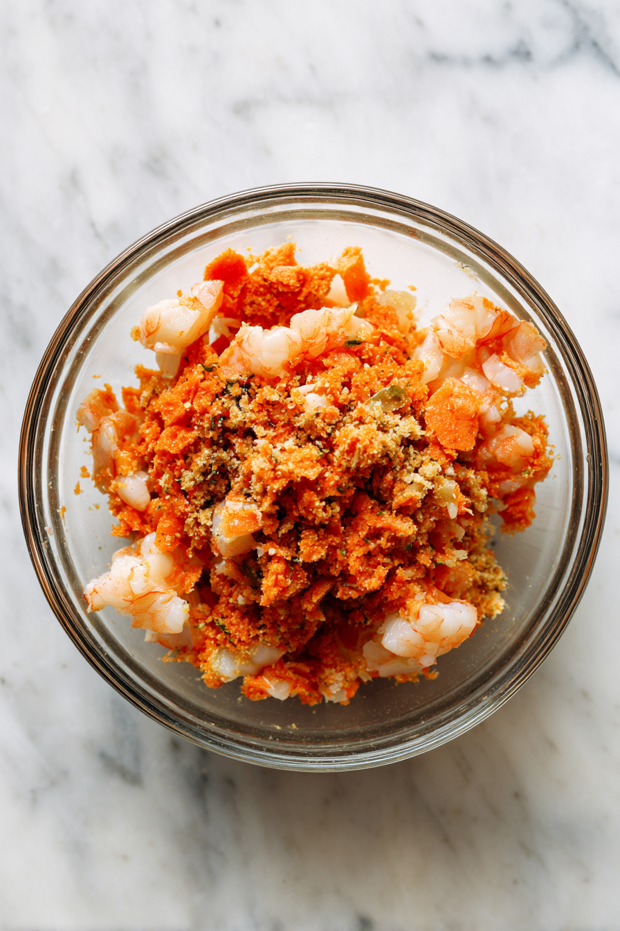 Transfer the shrimp paste to a medium bowl.