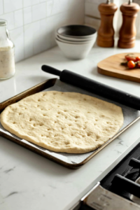 Rolling Out Dough for Flatbread