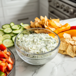 Serving Chilled Vegetable Dip with Dippers