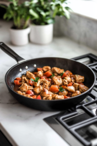 Simmering the Chicken