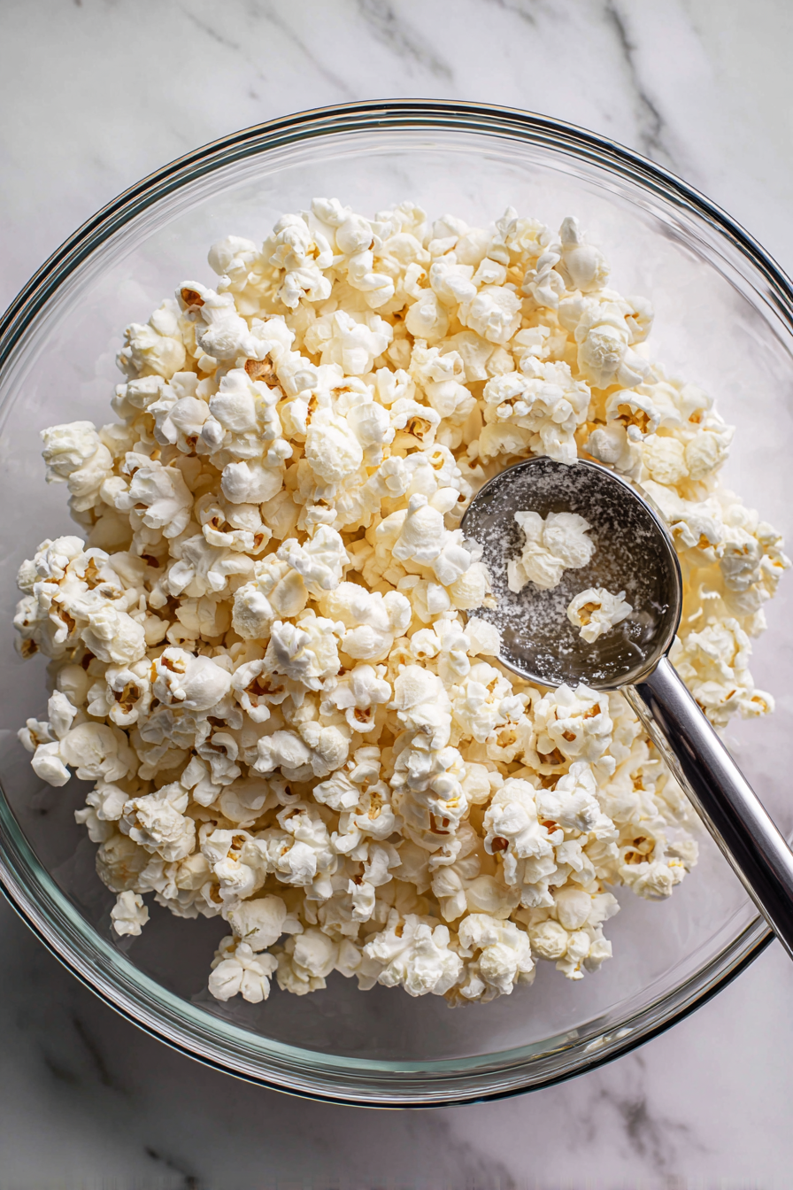 Transfer the kettle corn to a large bowl and allow it to cool before serving.