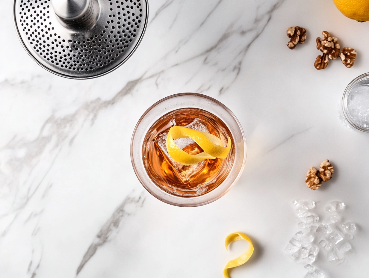 Applejack Rabbit cocktail is ready to serve