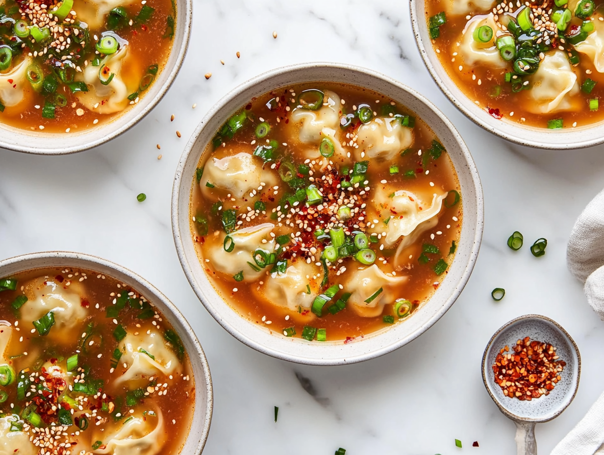 Dumpling Soup is ready to serve