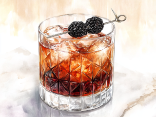 Halloween Black Magic Margarita is ready to serve