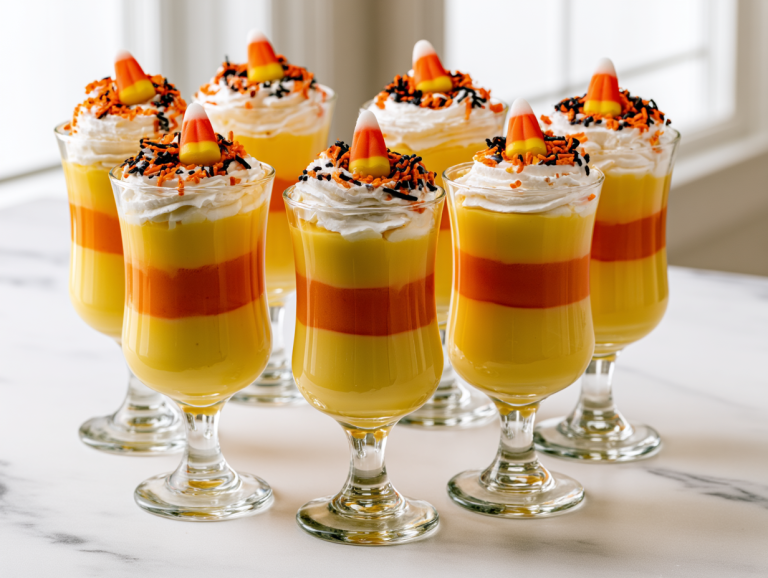 Halloween Candy Corn Parfaits Recipe