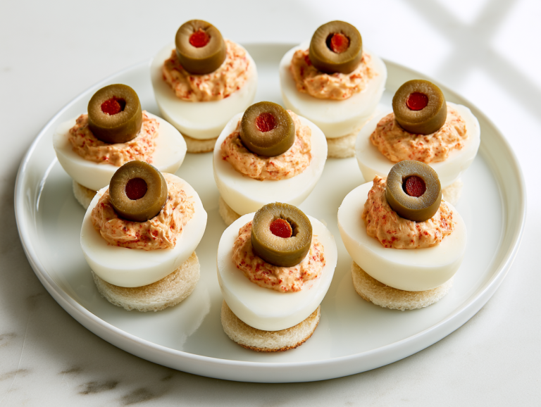 Halloween Deviled Egg Eyeballs Recipe