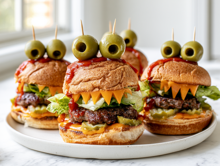 Halloween Monster Burgers Recipe