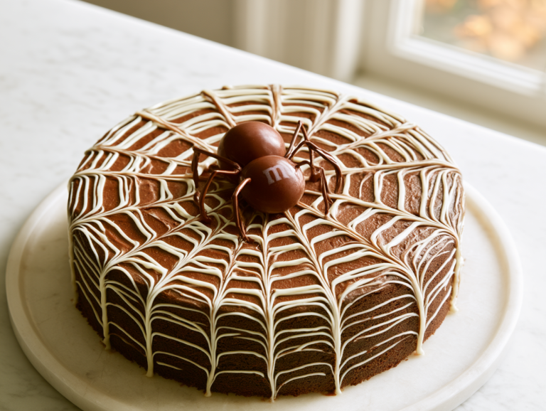 Halloween Spider Web Cake Recipe
