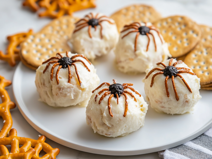 Halloween Spider Cheese Ball Recipe