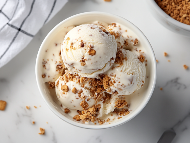 Pumpkin Ice Cream Recipe is ready to serve