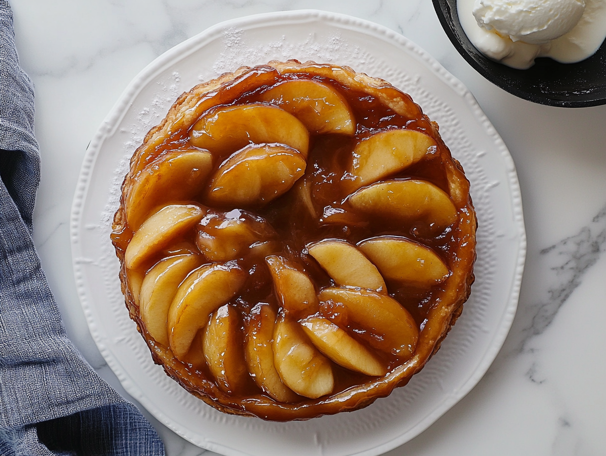 Tarte Tatin Recipe is ready to serve