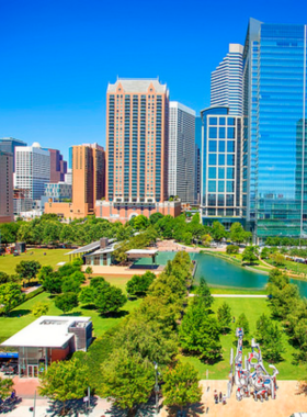 Houston Rockets Logo "Houston Rockets' circular red logo with a stylized letter 'R' resembling a rocket launching upwards, symbolizing the NBA team's identity."