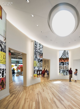 Civil Rights Exhibit at National Center for Civil and Human Rights A powerful exhibit at the National Center for Civil and Human Rights, displaying historic documents, artifacts, and interactive features that highlight the struggle for civil rights.