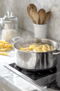 Boiling Pasta Shapes for Cajun Chicken Pasta with Creamy Sauce