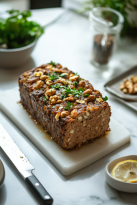 Letting Nut Roast Rest After Baking for 10 Minutes