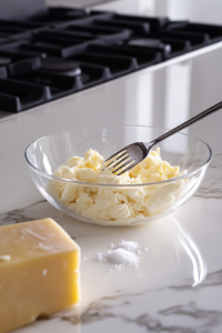 Mixing mozzarella and cheddar cheese for Grilled Cheese