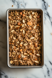 Packing Nut Roast Mixture into a Prepared Bread Tin