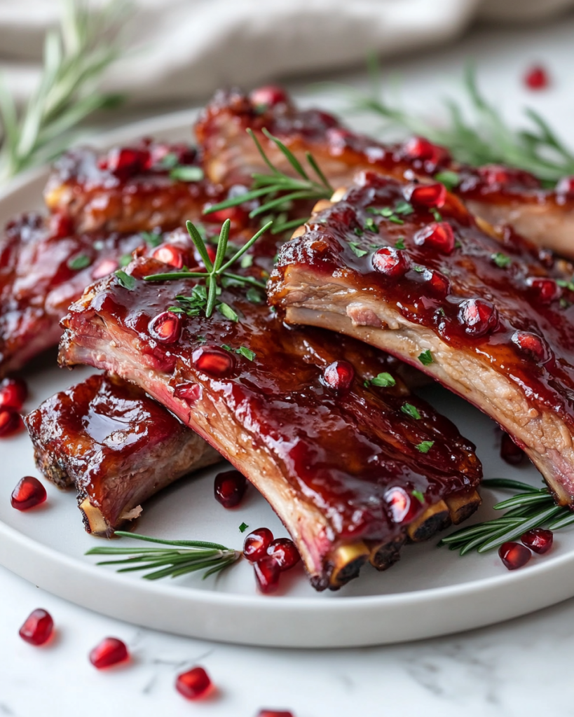 Pomegranate Glazed Ribs Recipe