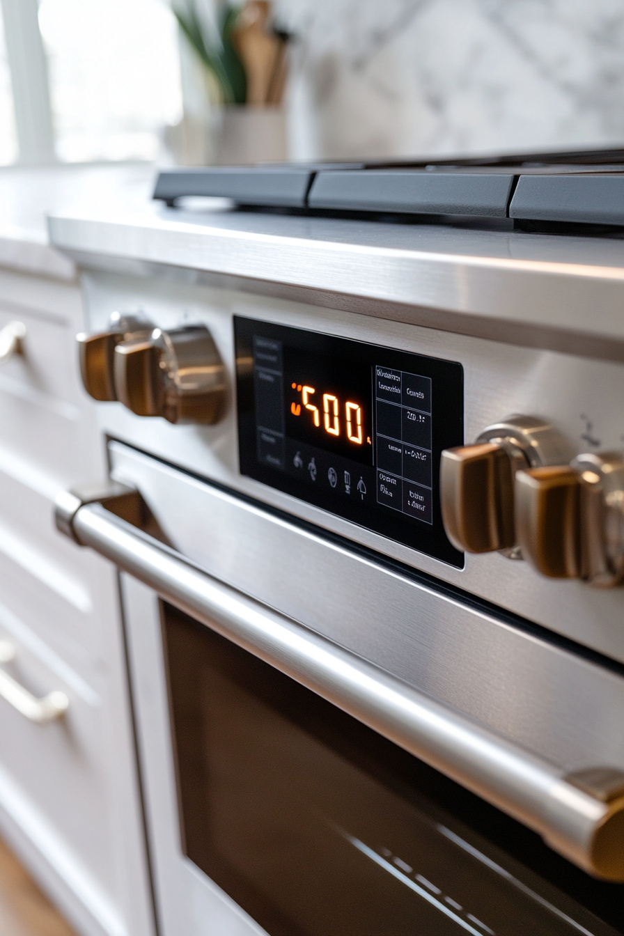 Preheating the oven for Crab Stuffed Mushrooms at 400°F