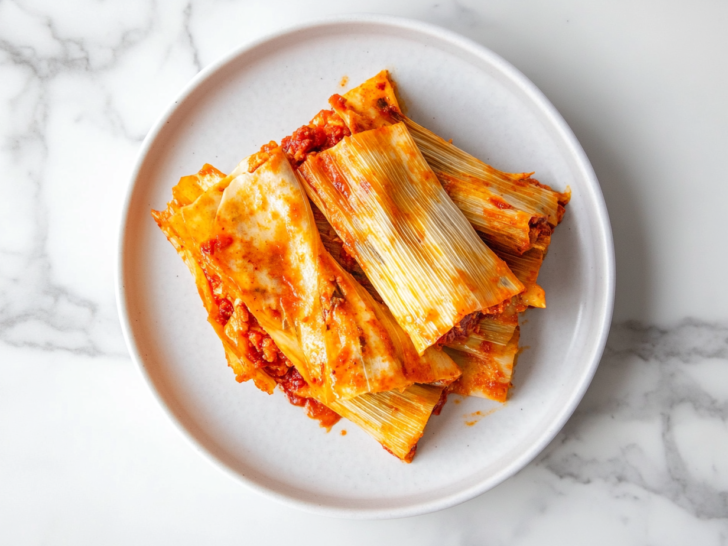 Christmas Red Chili Pork Tamales