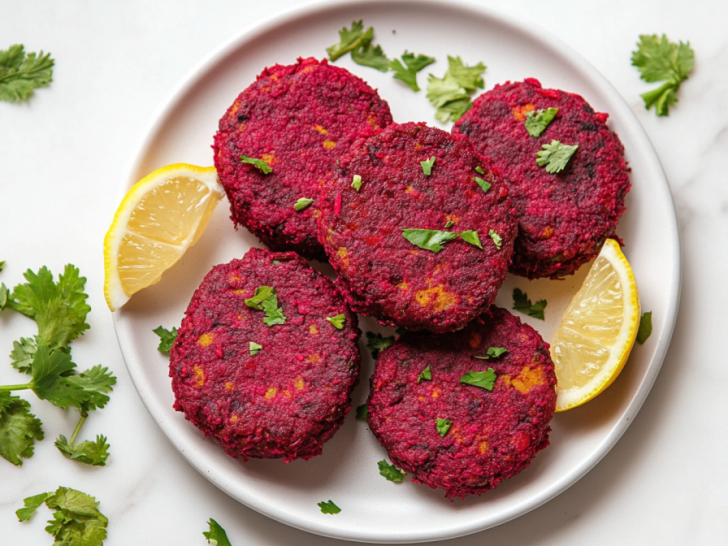 Christmas Sweet Potato And Beetroot Tikki Recipe