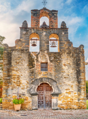 Modern cityscape with high-rise buildings: A panoramic view of a downtown area filled with high-rise buildings, trees, and streets bustling with activity. The image highlights the blend of nature and urban development.