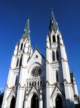 cathedral-st-john-baptist-savannah.jpg "The Cathedral Basilica of St. John the Baptist in Savannah, known for its Gothic architecture, stained glass windows, and peaceful atmosphere."
