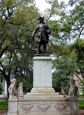 chippewa-square-savannah.jpg "Chippewa Square in Savannah, a historic park known for its statue of James Oglethorpe and the bench from Forrest Gump."