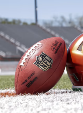 NFL Game Florida Stadium : "This image shows the excitement of an NFL game in Florida, with fans cheering in the stands, players in action on the field, and the stadium filled with energy and anticipation."