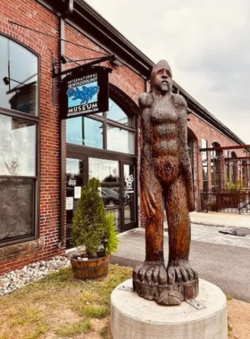 9. International Cryptozoology Museum This image shows an exhibit at the International Cryptozoology Museum, featuring rare artifacts and exhibits about legendary creatures like Bigfoot and the Loch Ness Monster.