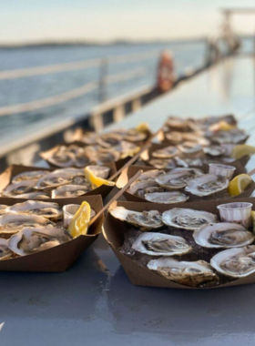 14. Allagash Brewing Company This image shows the Allagash Brewing Company’s tasting room, where guests sample the brewery’s renowned Belgian-style ales and learn about the brewing process.