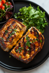 Cooking the Grilled Cheese sandwich on a non-stick pan