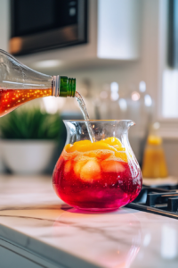 optional white rum addition