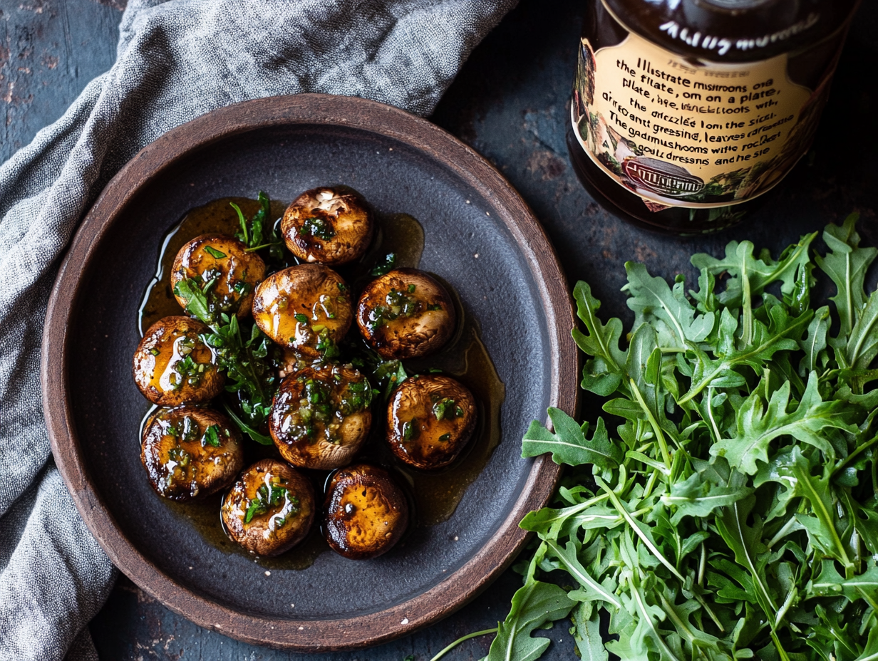 Stuffed Mushrooms Grilled to Golden Brown with Cheesy Mixture Bubbling on Top