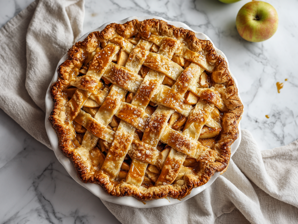 The Salted Caramel Apple Pie That’ll Be the Star of Any Dessert Table!