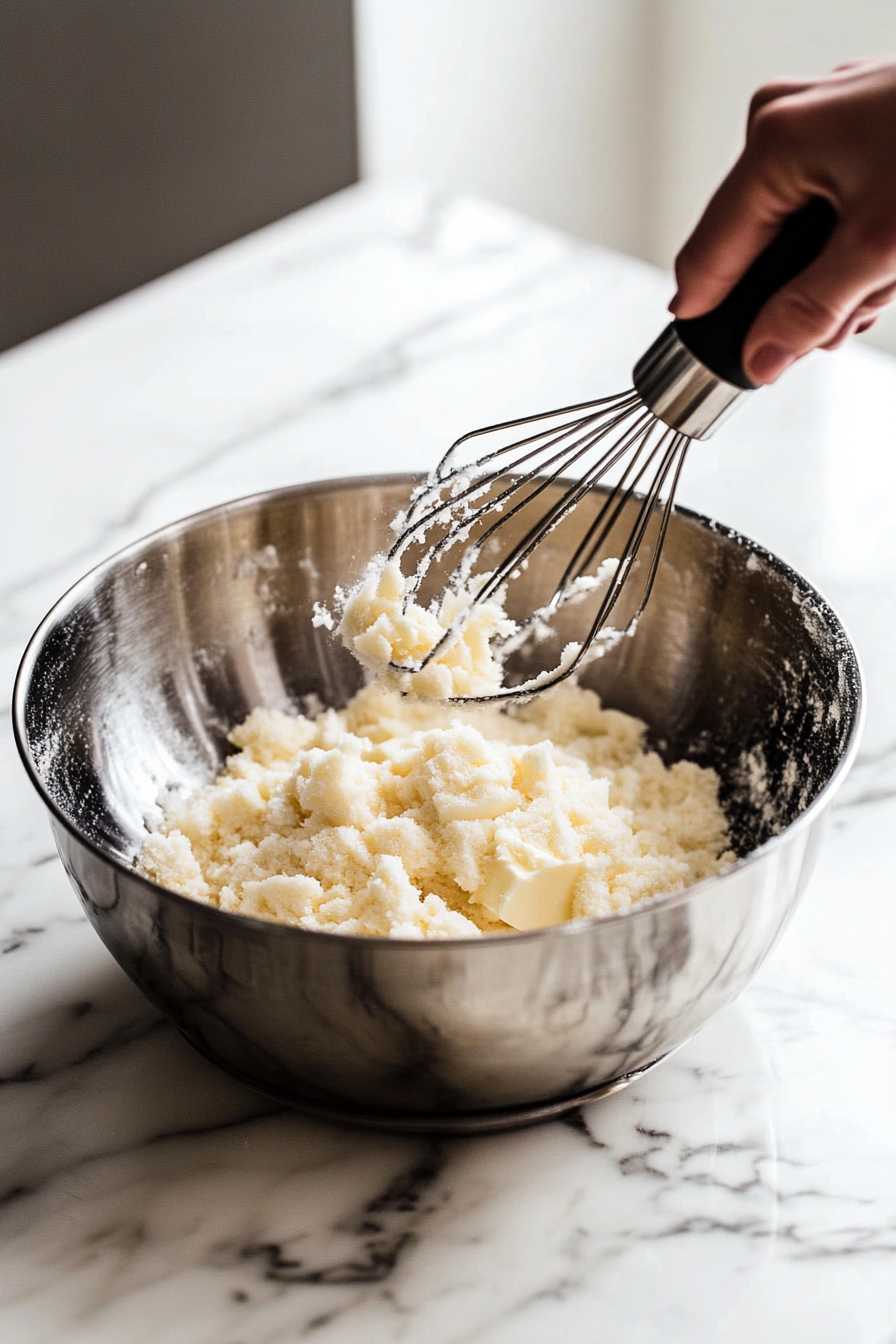 creaming-butter-and-sugars-for-fluffy-chocolate-cookie-dough