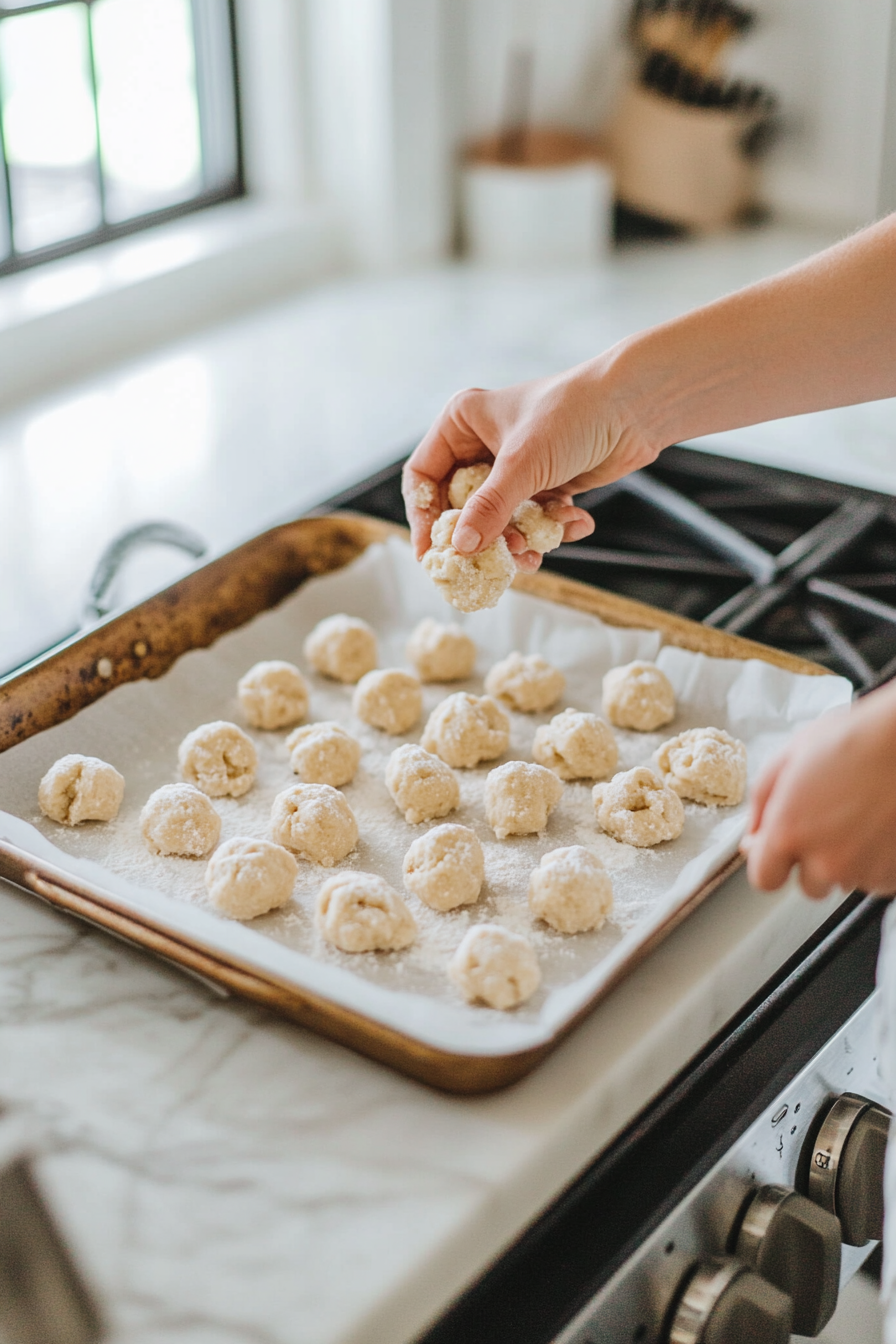 rolling-chocolate-cookie-dough-into-balls-