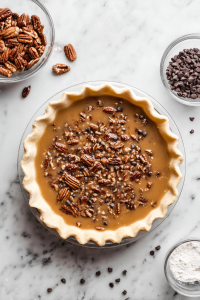 Stir in pecans and chocolate chips evenly.