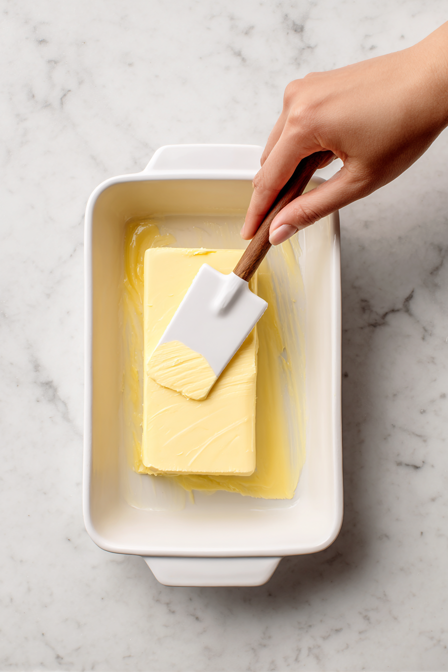 Grease a 2-quart (2 liters) baking dish with butter.