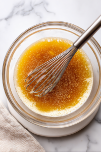 In a large bowl, whisk eggs with brown sugar, corn syrup, vanilla, melted butter, bourbon, and salt until well mixed.