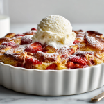 Perfect Strawberry Bread Pudding Souffle Recipe!