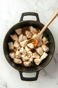 Stir in Curry Paste and Chicken