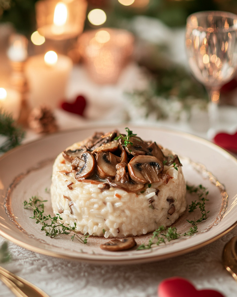 Wild Mushroom & Taleggio Risotto Cake