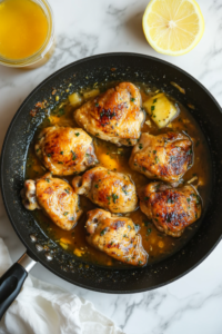 Adding Lemon Juice, Chicken Broth, and salt