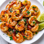Garlic Honey Lime Shrimp is ready